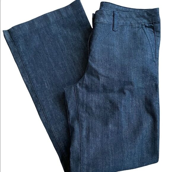 Tommy Hilfiger dark wash mid rise wide leg trousers, size 10/30. - Picture 7 of 10